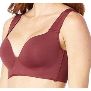 Rhonda Shear 2pk Sculpt Cup Bra w/Flocked Jacquard Mesh Overlay 782-140 Cream 1X